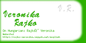 veronika rajko business card